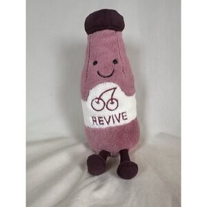 Rare Jellycat Amuseable Revive Bottle Plush Toy Pink Juice Drink Retired HTF EUC